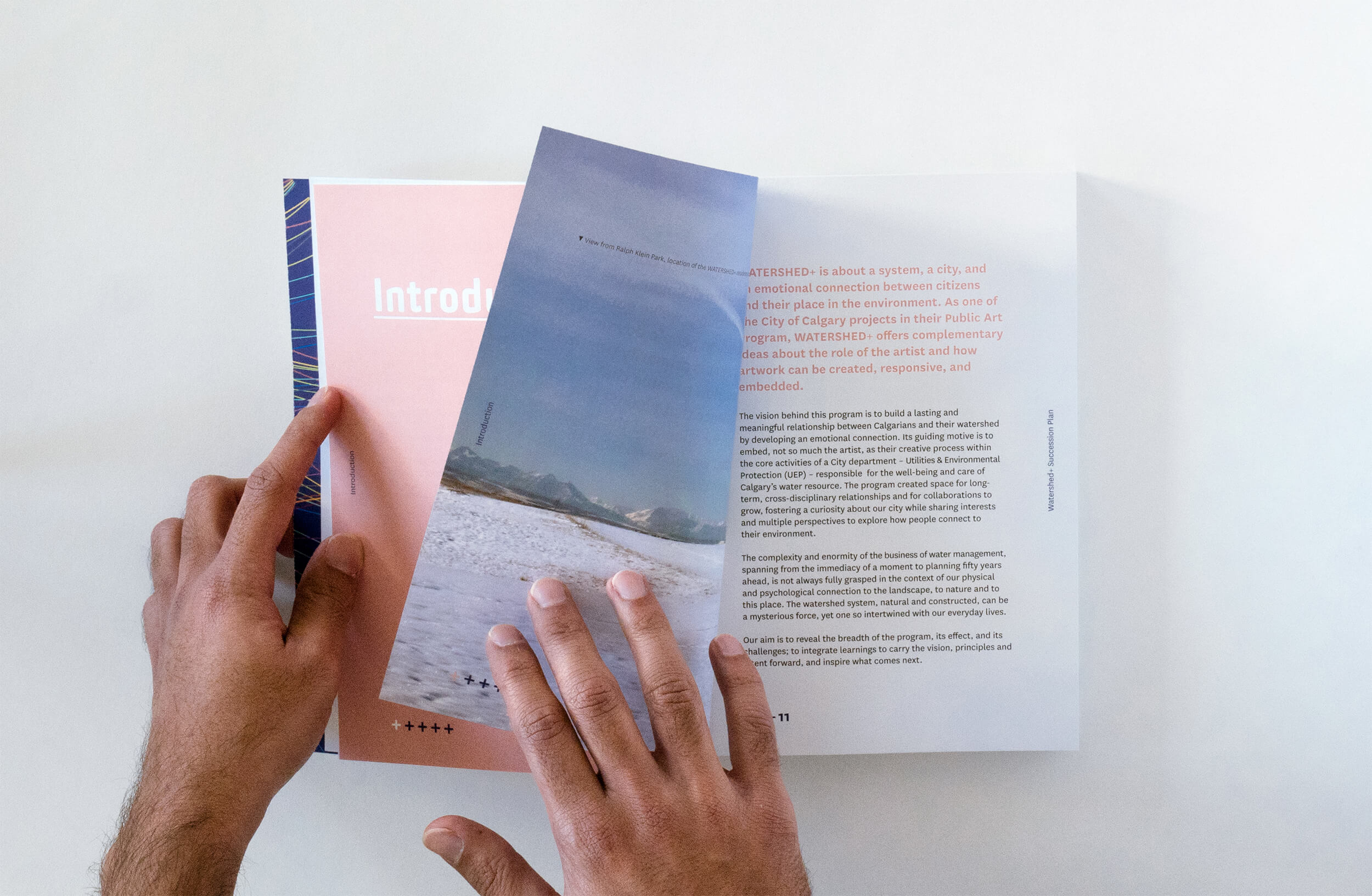 Watershed+ Book Print Design